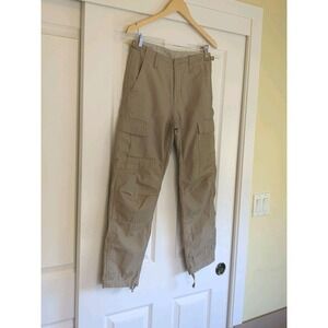 Carhartt WIP Aviation Pant Cargo Rip‎ Stop Tan Beige Size 28 Men's 29,30X27